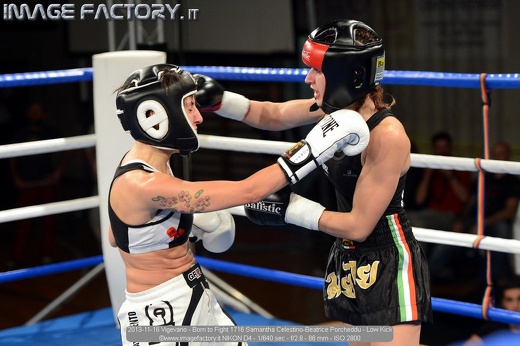2013-11-16 Vigevano - Born to Fight 1716 Samantha Celestino-Beatrice Porcheddu - Low Kick